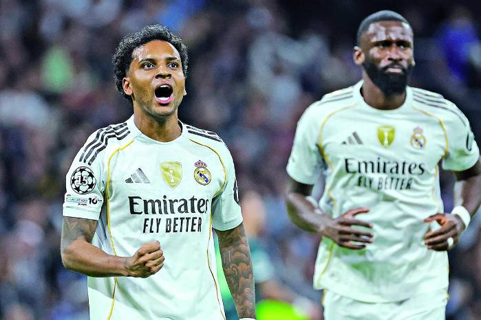 El delantero del Real Madrid Rodrygo Goes.