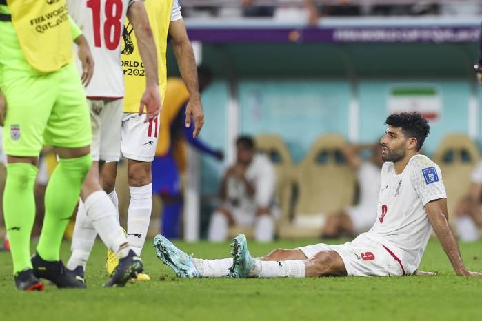 Mehdi Taremi, jugador de la selección de Irán.