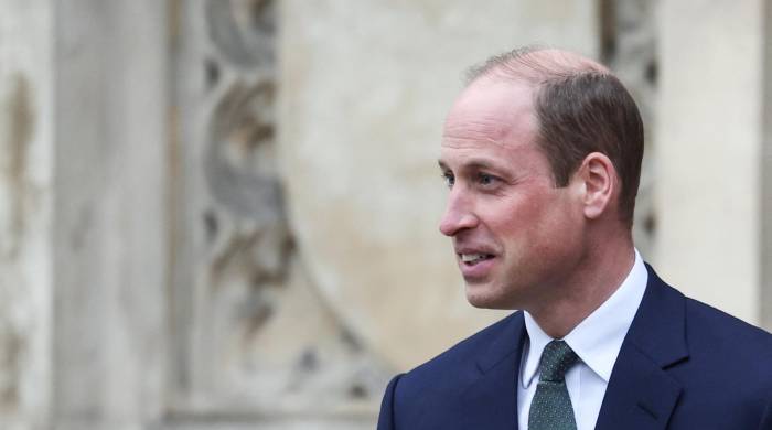 El Príncipe Guillermo, Príncipe de Gales de Gran Bretaña, abandona la Abadía de Westminster en Londres, el 11 de marzo de 2024, al final de la ceremonia anual de servicio del Día de la Commonwealth.