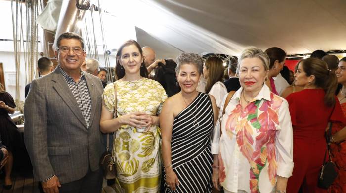 Candelario Reyes, Sandra Pitta, Ingrid Picado y Prisca Mazara