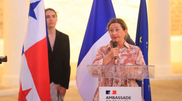 La Embajadora de Francia en Panamá, Aude de Amorim.