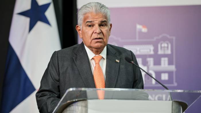 El presidente José Raúl Mulino habló durante su conferencia de prensa semanal.