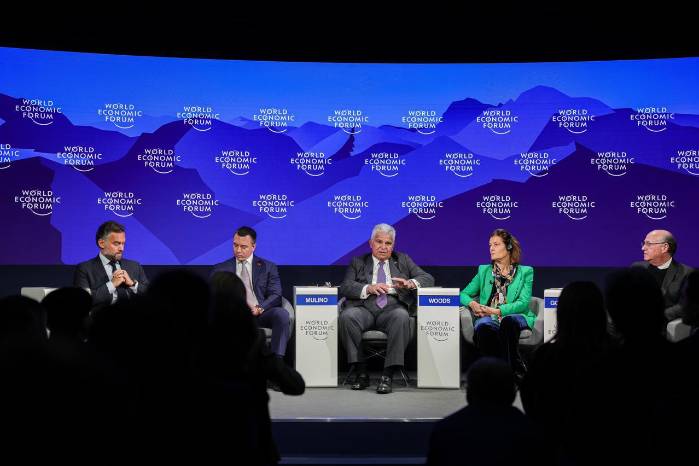 El presidente José Raúl Mulino en el Foro Económico Mundial en Davos, Suiza,