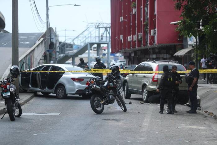 La zona del accidente quedó acordonada.