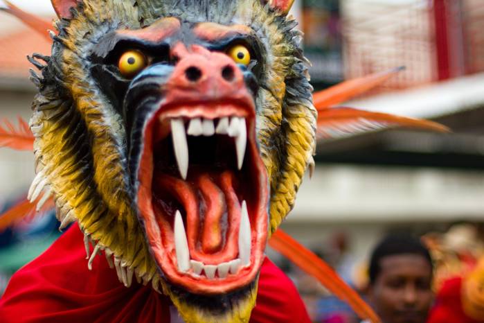 El diablico sucio es uno de los más representativos de la cultura panameña.