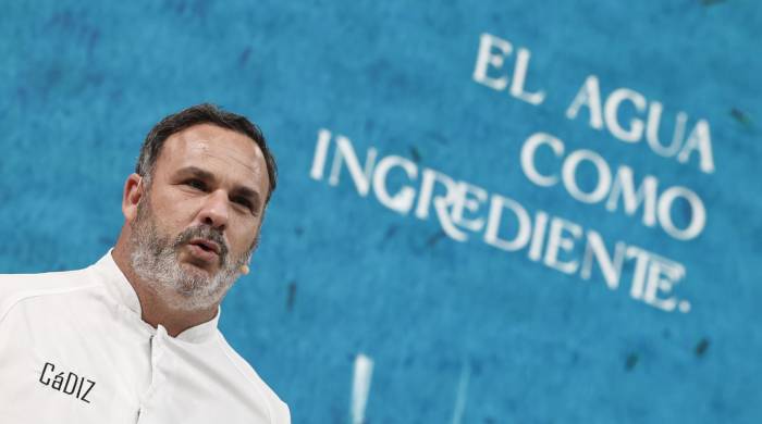 La conferencia del chef ‘Angel León del restaurante Aponiente fue ‘El ingrediente más importante de la Tierra: el agua’,