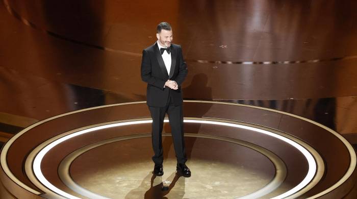 El presentador de los Premios Óscar, Jimmy Kimmel, este 10 de marzo de 2024, en el Dolby Theatre de los Ángeles, durante la edición 96 de los Premios de la Academia.