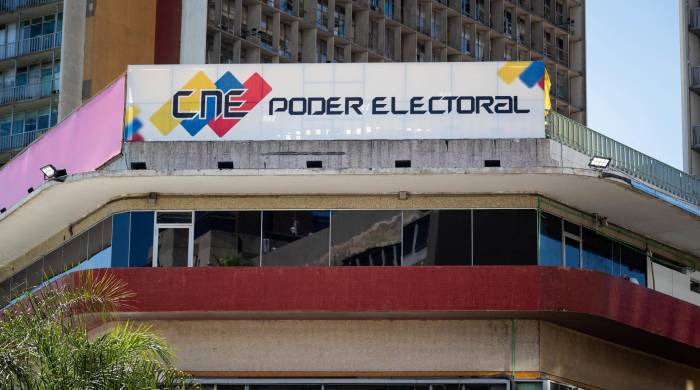 Fotografía de archivo de la sede del Consejo Nacional Electoral (CNE), en Caracas (Venezuela).