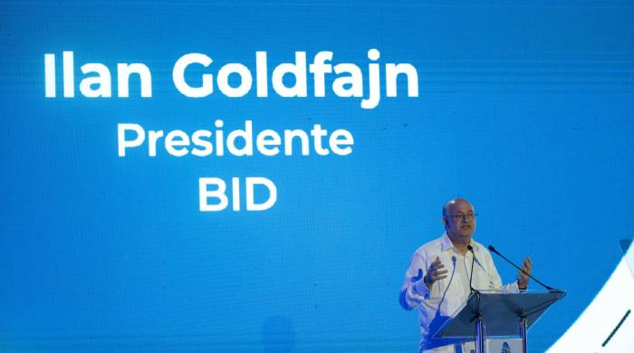 El presidente del BID, Ilan Goldfajn, habla en la primera jornada de la 64 edición de la Reunión Anual de la Asamblea de Gobernadores del Banco Interamericano de Desarrollo (BID), este miércoles en Punta Cana, República Dominicana.