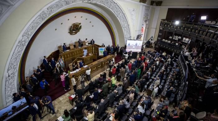 Fotografía de archivo del palacio federal legislativo de Venezuela.