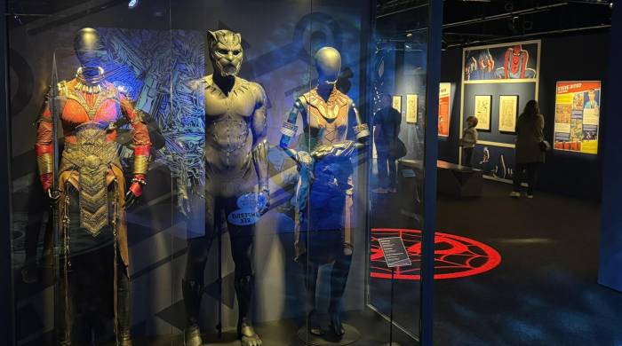 Una exposición en Basilea muestra la historia de los superhéroes de Marvel.