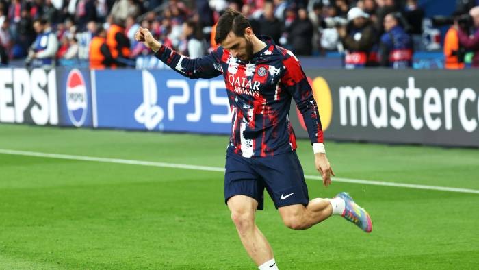 El jugador del PSG, Khvicha Kvaratskhelia.