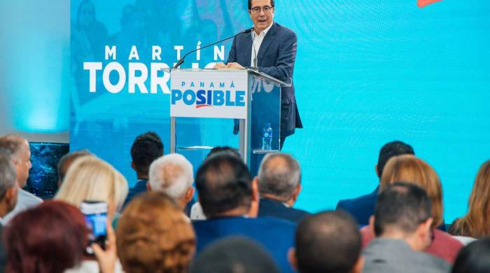 Martín Torrijos Espino, candidato presidencial del Partido Popular (PP).