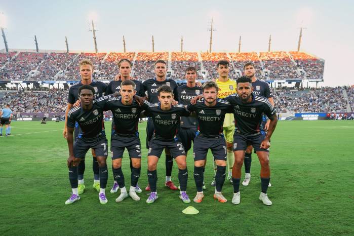 Aníbal Godoy parte del once titular del San Diego FC en un partido.