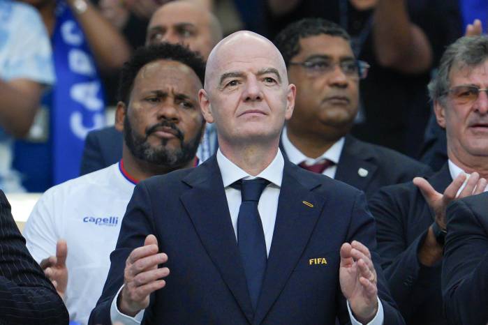Fotografía del pasado 3 de julio, en la que puede verse al presidente de la FIFA, Gianni Infantino, durante un partido del Mundial de Estados Unidos, México y Canadá.