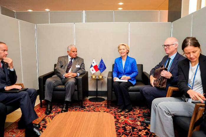 El presidente de la República, José Raúl Mulino, y la presidenta de la Comisión Europea, Ursula von der Leyen, se reunieron recientemente.
