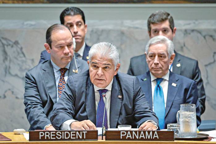 El mandatario panameño pronunció un discurso y dirigió la sesión del Consejo de Seguridad.