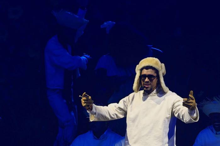 Fotografía de archivo del 20 de septiembre de 2025 de Bad Bunny durante una presentación en el Coliseo de Puerto Rico, en San Juan, Puerto Rico.