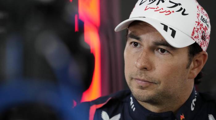El mexicano Sergio Pérez, piloto del equipo Red Bull de Fórmula Uno.