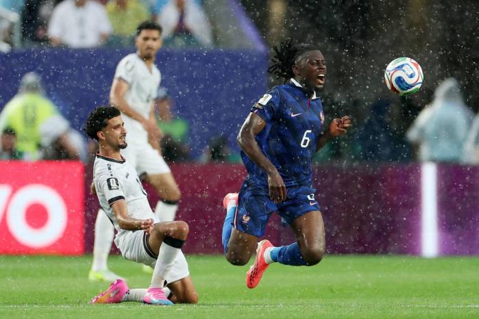 El partido había cumplido su primer tiempo con un gol de Francia.