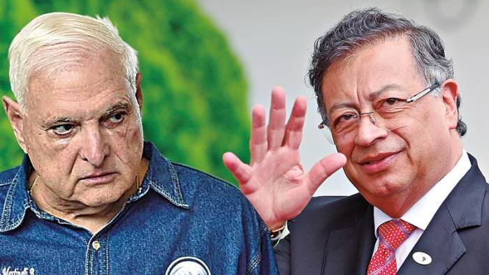 Ricardo Martinelli, expresidente de Panamá y Gustavo Petro, presidente de Colombia.