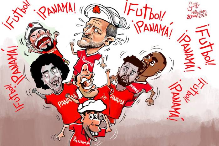 Caricatura alusiva a la Selección Nacional