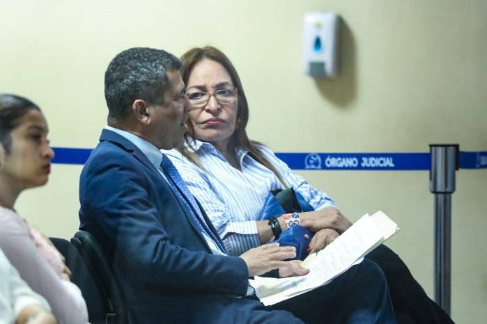 Exdirigente del PRD, Balbina Herrera en la sede del Sistema Penal Acusatorio.