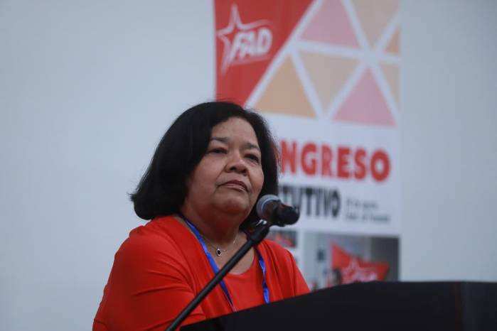 Maribel Gordón es la nueva presidenta del Frente Amplio por la Democracia. | Richard Bonilla.