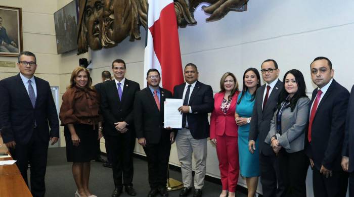 Roger Tejada presentó el proyecto de ley ante el pleno de la Asamblea Nacional.