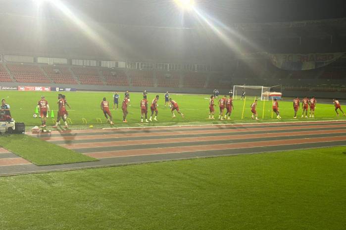 Este lunes 10 de noviembre, la Selección de Panamá entreno en el Rommel Fernández.