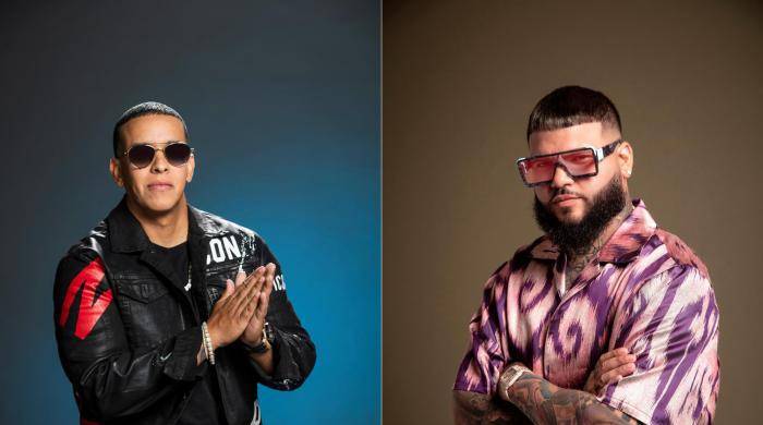 Composición de dos fotografías cedidas por Univision y Esdras Thelusma donde aparecen los puertorriqueños Daddy Yankee (i) y FarrukoEFE