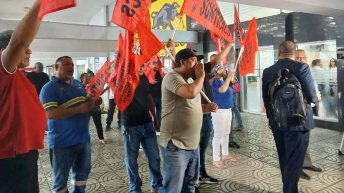 Este sábado se celebró una audiencia de garantías al dirigente sindical Genaro López.