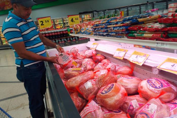 Los precios muestran variaciones entre sectores, y proteínas como: jamón, pavo, pavipollo y pollo.