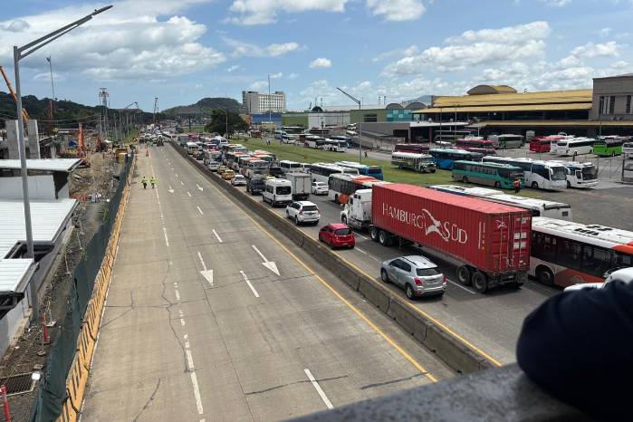 Imagen del accidente de tránsito en el Corredor Norte.