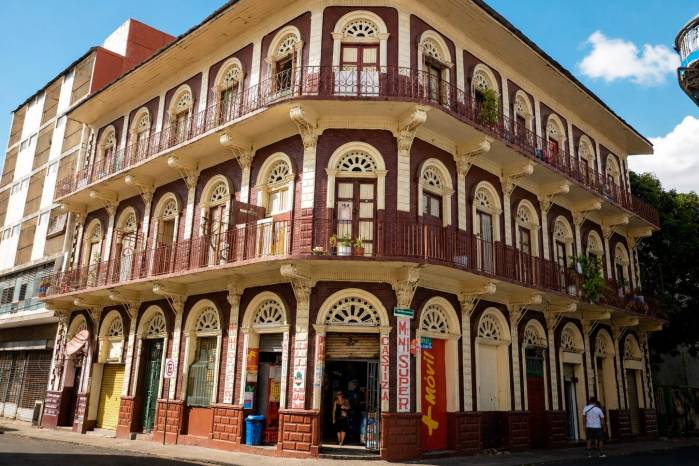 Estado actual del edificio donde funcionaba la pensión.