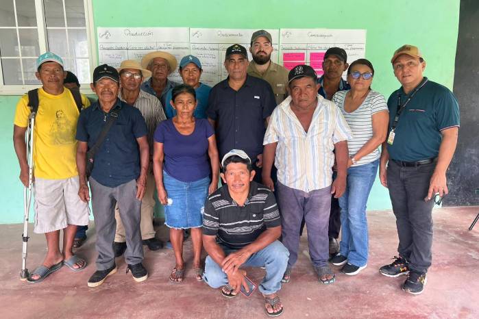 Los productores participantes del taller.