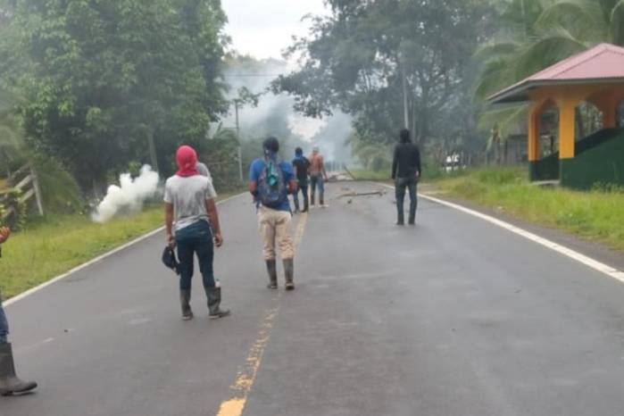 En la provincia de Bocas del Toro también hubo enfrentamientos este 15 de junio.