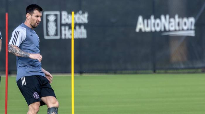 Lionel Messi durante la pretemporada del Inter Miami.