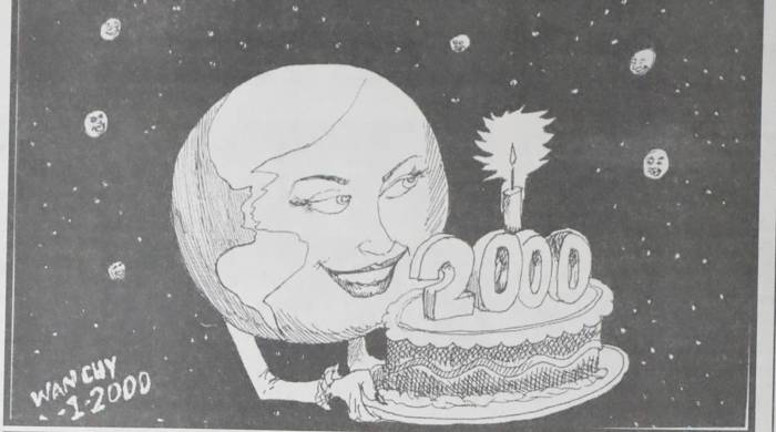 Caricatura del 1 de enero del 2000