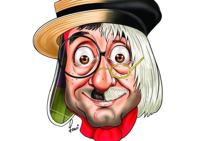 Lowis Rodríguez creó esta caricatura alusiva al creador de ‘Chespirito’, Roberto Gómez Bolaños.
