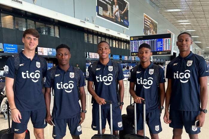 La selección Sub20 de Panamá ya está en Colombia.