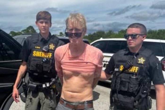 Ryan Routh, al momento de ser capturado por la policía local de West Palm Beach.