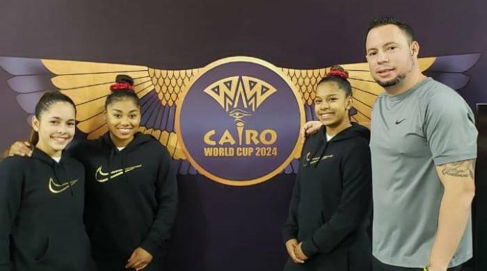 El equipo panameño está conformado por Hillary Heron, Karla Navas y Lana Herrera, acompañado del entrenador Garlos Gil.