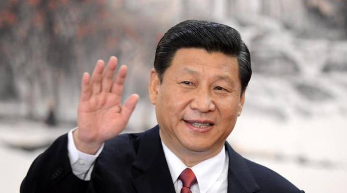 Xi Jinping, elegido secretario general del Comité Central del Partido Comunista de China (PCCh) en la primera sesión plenaria del XVIII Comité Central del PCCh, se reúne con la prensa en el Gran Palacio del Pueblo en Beijing, capital de China, el 15 de noviembre de 2012.