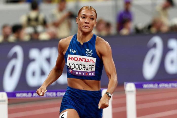 La panameña Gianna Woodruff registró récord sudamericano durante la semifinal de los 400 metros con vallas durante el Mundial de Atletismo Tokio 2025.