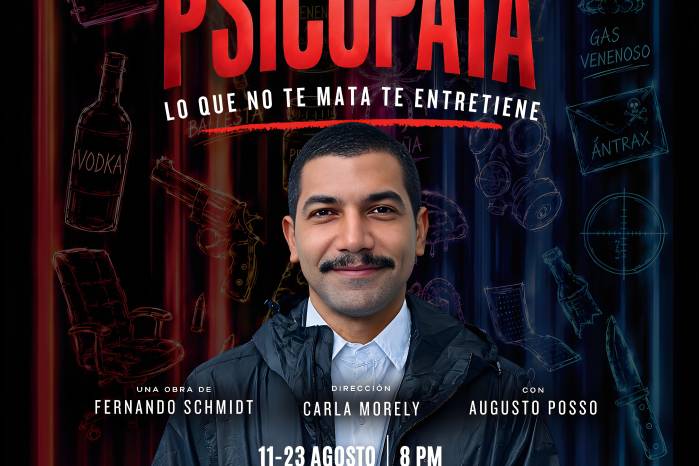 ’Psicópata’ se presentará a partir del 11 de agosto en el Teatro Guild de Ancón.