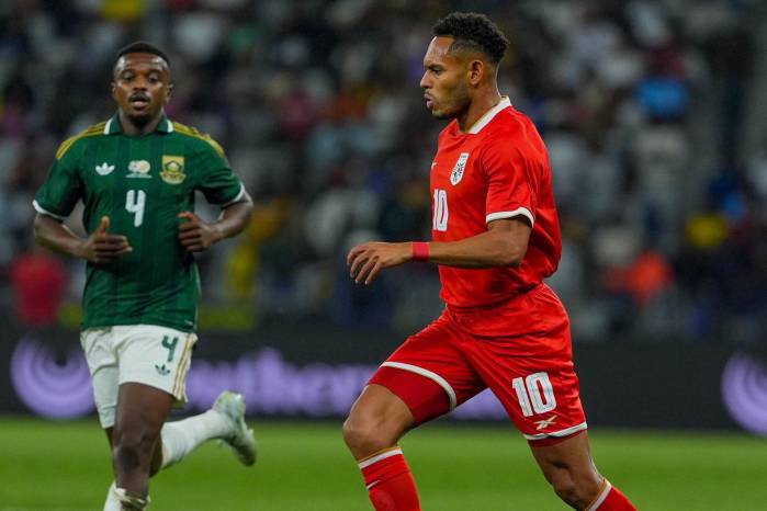 El jugador de la selección de Panamá, Ismael Díaz.