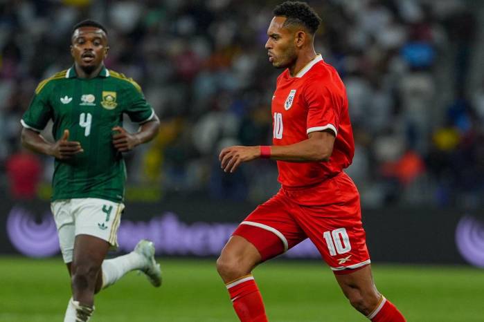 El delantero de la selección de Panamá, Ismael Díaz.