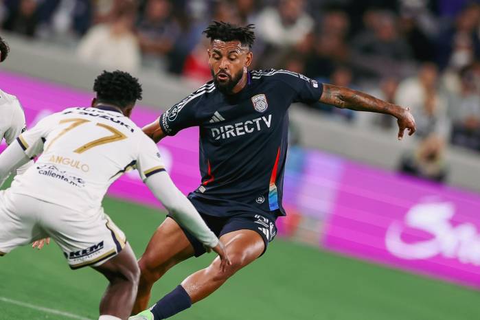 Aníbal Godoy durante un partido con el San Diego FC.