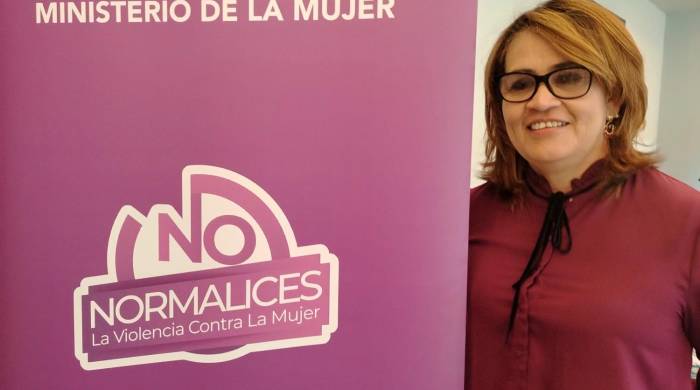 Ibeth Pérez, encargada de la dirección de Derechos Humanos del Ministerio de la Mujer.